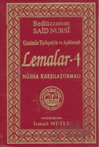 Lemalar 4 – Bediüzzaman Said Nursi – Mutlu Yayınevi kitap kapağı