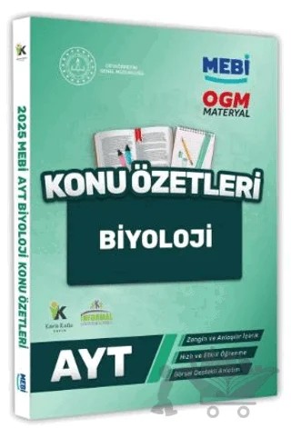 2025 YKS-AYT MEBİ-OGM Biyoloji Pratik Konu Özet Kitabı Görsel Destekli – Kolektif – Karakutu Yayın kitap kapağı