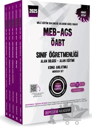 2025 MEB-AGS-ÖABT Sınıf Öğretmenliği Konu Anlatımlı Set (5 Kitap) – Kollektif – Pegem Akademi Yayıncılık kitap kapağı