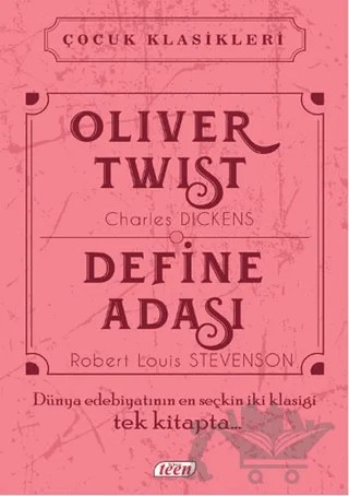 Oliver Twist - Define Adası – Charles Dickens, Robert Louıs Stevenson – Teen Yayıncılık kitap kapağı