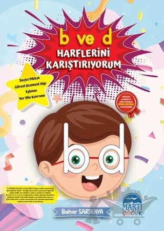 B ve D Harflerini Karıştırıyorum – Bahar Sarıkaya – Martı Çocuk Yayınları kitap kapağı