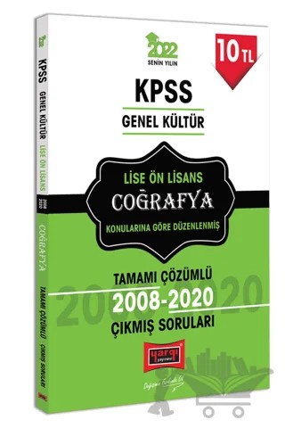 2022 KPSS GK Lise Ön Lisans Coğrafya Tamamı Çözümlü Çıkmış Sorular – Kolektif – Yargı Yayınevi kitap kapağı