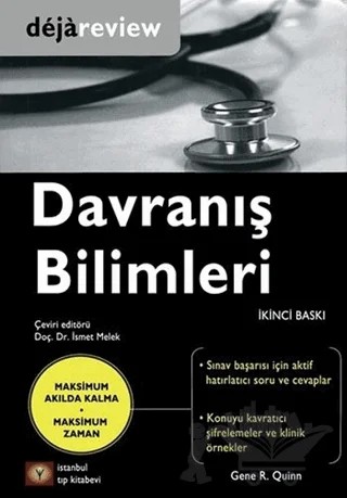 Deja Review - Davranış Bilimleri – Gene R. Quinn – İstanbul Tıp Kitabevi kitap kapağı