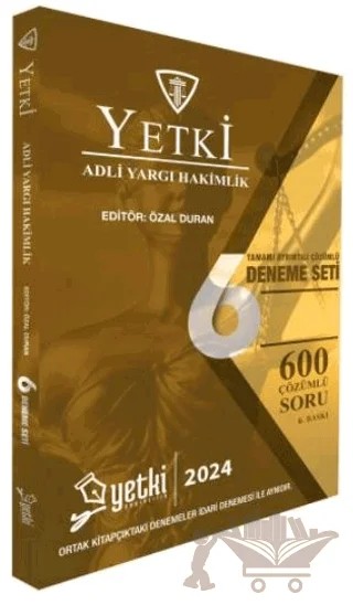 Adli Yargı Hakimlik 6 Deneme Seti Çözümlü – Özal Duran – Yetki Yayınları kitap kapağı