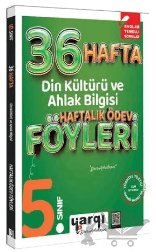 5. Sınıf Din Kültürü ve Ahlak Bilgisi 36 Haftalık Ödev Föyleri – Kolektif – Yargı Yayınevi kitap kapağı