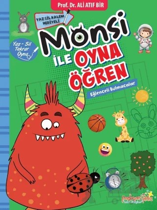 Monsi ile Oyna Öğren Eğlenceli Bulmacalar – Ali Atıf Bir – Parlayan Yıldız kitap kapağı