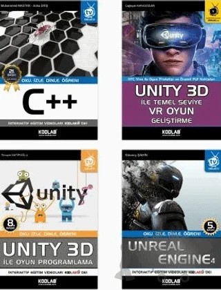Oyun Programlama Seti 5 (4 Kitap Takım) – Kolektif – Kodlab Yayın Dağıtım kitap kapağı