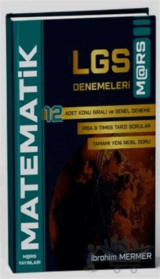 LGS Matematik Denemeleri – İbrahim Mermer – Mars Yayınları kitap kapağı