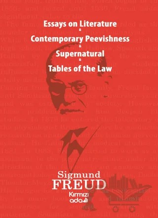 Essays on Literature - Contemporary Peevishness - Supernatural - Tables of the Law – Sigmund Freud – Kırmızı Ada Yayınları kitap kapağı