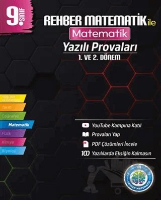 9. Sınıf Matematik Yazılı Provaları – Kolektif – Rehber Matematik kitap kapağı