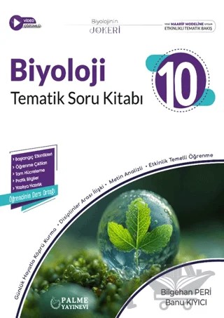 10. Sınıf Joker Biyoloji Soru Kitabı – Bilgehan Peri, Banu Kıyıcı – Palme Yayınları kitap kapağı