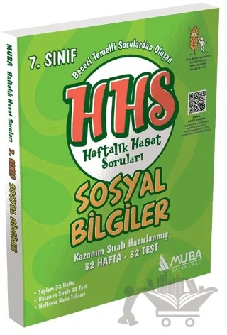 7. Sınıf Sosyal Bilgiler Haftalık Hasat Soruları HHS – Kolektif – Muba Yayınları kitap kapağı