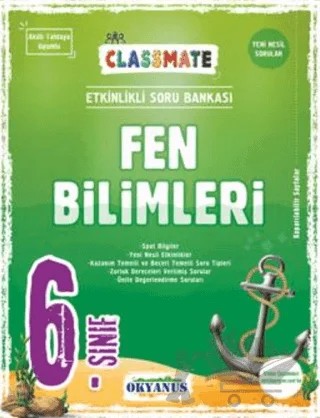 6. Sınıf Classmate Fen Bilimleri Soru Bankası – Işık Kaçmaz Özkan – Okyanus Yayınları kitap kapağı