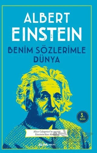 Benim Sözlerimle Dünya – Albert Einstein – Alfa Yayınları kitap kapağı