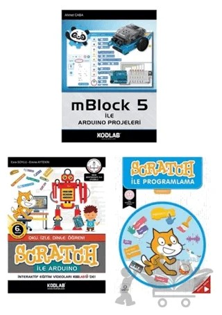 Scratch İle Kolay Programlama Seti (3 Kitap Takım) – Kolektif – Kodlab Yayın Dağıtım kitap kapağı