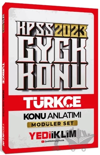 2023 KPSS Genel Yetenek Türkçe Konu Anlatımı – Kolektif – Yediiklim Yayınları kitap kapağı