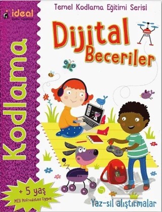 Dijital Beceriler - Temel Kodlama Eğitimi Serisi – Elbrie De Rock – İdeal Kültür Yayıncılık kitap kapağı