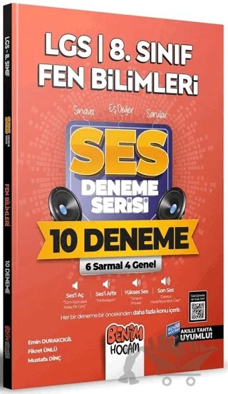 2022 LGS 8. Sınıf Fen Bilimleri SES Deneme Serisi 10 Deneme – Emin Durakçıgil, Fikret Ünlü, Mustafa Dinç – Benim Hocam Yayınları kitap kapağı