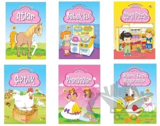 Aktiviteli Boyama Kitabı - Pembe Seti (6 Kitap Takım) – Kolektif – Yumurcak Yayınları kitap kapağı