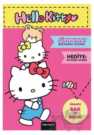 Hello Kitty Süper Kolay Boyama Kitabı – Kolektif – Doğan Egmont Yayıncılık kitap kapağı