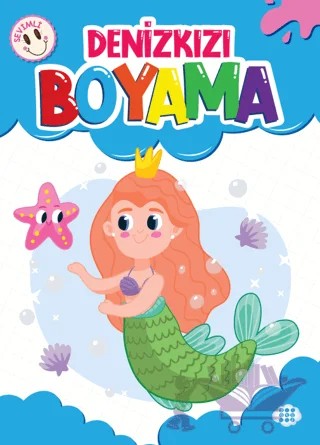Sevimli Denizkızı Boyama – Kollektif – Dokuz Çocuk kitap kapağı