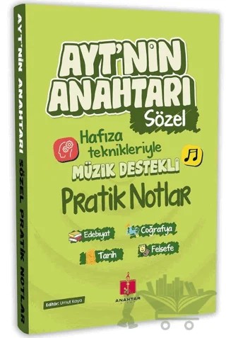 2026 AYT'nin Anahtarı Sözel Tüm Dersler Tek Kitap Hafıza Teknikleriyle Müzik Destekli Pratik Notlar – Kolektif – Anahtar Kitap kitap kapağı