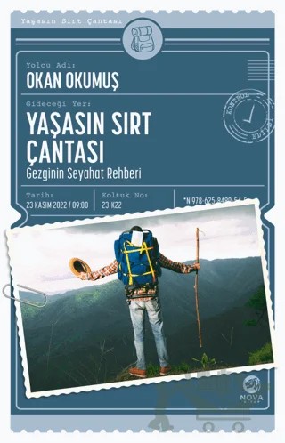 Yaşasın Sırt Çantası: Gezginin Seyahat Rehberi – Okan Okumuş – Nova Kitap kitap kapağı