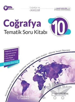10. Sınıf Joker Coğrafya Tematik Soru Kitabı – Işıl Erdem – Palme Yayınları kitap kapağı