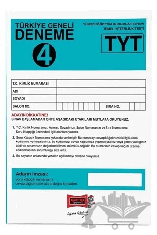 TYT Türkiye Geneli Deneme 4 – Kolektif – Yargı Yayınevi kitap kapağı