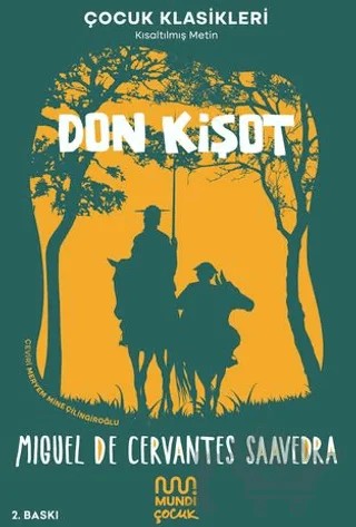 Don Kişot – Miguel de Cervantes Saavedra – Mundi kitap kapağı