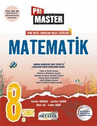 8. Sınıf Pre Master Matematik Soru Bankası – Kolektif – Okyanus Yayınları kitap kapağı