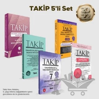 Takip İcra Müdürlüğü Ve İcra Müdür Yardımcılığı 5 Kitap Set 2022 – Sertkan Erdurmaz, Cem Şahin, Gökhan Aksoy, Mustafa Ahmet Şengel – Temsil Kitap kitap kapağı