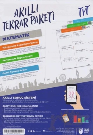 TYT Matematik Akıllı Tekrar Paketleri – Kolektif – Teas Press kitap kapağı