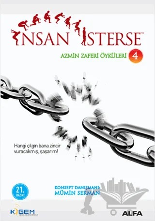 İnsan İsterse - Azmin Zafer Öyküleri 4 – Mümin Sekman – Alfa Yayınları kitap kapağı