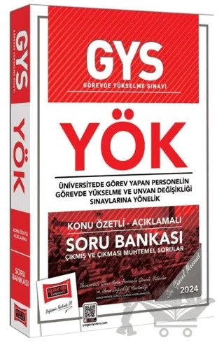 2024 YÖK Üniversitede Görev Yapan Personelin Görevde Yükselme ve Unvan Değişikliği Sınavlarına Yönelik Konu Özetli Açıklamalı Soru Bankası – Kolektif – Yargı Yayınevi kitap kapağı