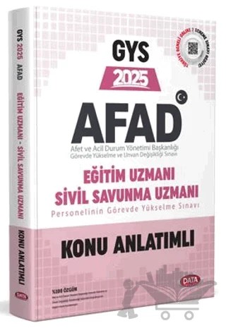 AFAD Eğitim Uzmanı - Sivil Savunma Uzmanı GYS Konu Anlatımlı – Kollektif – Data Yayınları kitap kapağı
