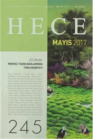Hece Aylık Edebiyat Dergisi Sayı: 245 - Mayıs 2017 – Hece Dergisi kitap kapağı