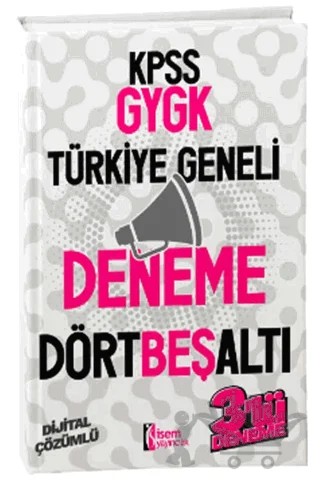 2024 İsem KPSS GYGK Türkiye Geneli Deneme 4-5-6 – Kolektif – İSEM Yayıncılık kitap kapağı