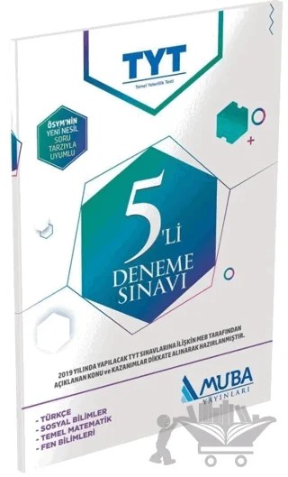 TYT 5'li Deneme Sınavı – Kolektif – Muba Yayınları kitap kapağı