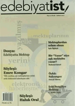 Edebiyatist Dergisi Sayı: 9 Ocak - Şubat 2017 – Edebiyatist Dergisi Yayınları kitap kapağı