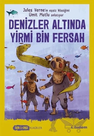 Denizler Altında Yirmi Bin Fersah - Sen de Oku – Ümit Mutlu – Tudem Yayınları kitap kapağı