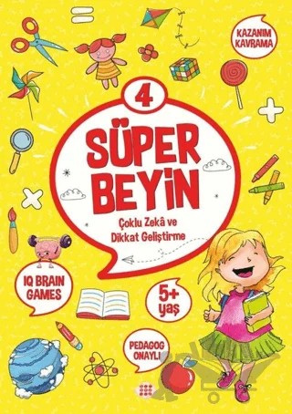 Süper Beyin 4 (5+ Yaş) – Kolektif – Dokuz Çocuk kitap kapağı