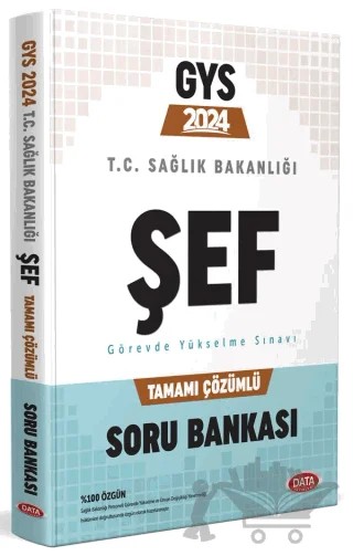 T.C. Sağlık Bakanlığı Şef Tamamı Çözümlü Soru Bankası – Kolektif – Data Yayınları kitap kapağı