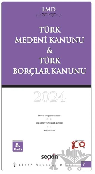 Türk Medeni Kanunu & Türk Borçlar Kanunu – Mutlu Dinç, Çilem Bahadır – Seçkin Yayıncılık kitap kapağı