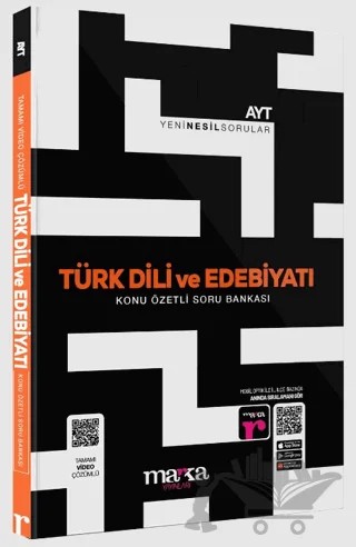 2025 AYT Türk Dili ve Edebiyatı Konu Özetli Yeni Nesil Soru Bankası Tamamı Video Çözümlü – Kolektif – Marka Yayınları kitap kapağı