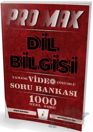 Promax Dil Bilgisi Tamamı Video Çözümlü Soru Bankası – Rüştü Bayındır – Pelikan Tıp Teknik Yayıncılık kitap kapağı