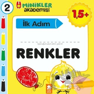 Minikler Akademisi 2 - Renkler – Ilona Bakše – Eksik Parça Yayınları kitap kapağı