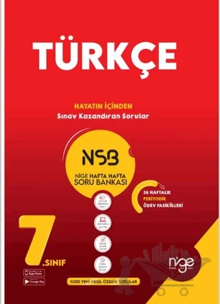 7. Sınıf Türkçe NSB Nige Hafta Hafta Soru Bankası – Kolektif – Startfen Yayınları kitap kapağı