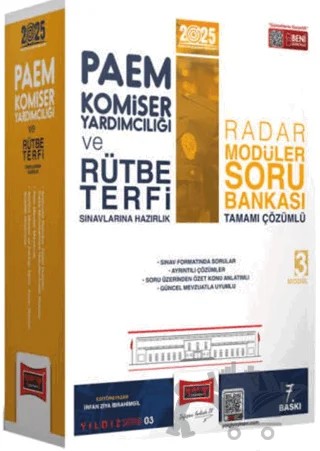 2025 PAEM Komiser Yardımcılığı ve Rütbe Terfi Sınavlarına Hazırlık Radar Serisi Tamamı Çözümlü Modüler Soru Bankası Seti – Kollektif – Yargı Yayınevi kitap kapağı
