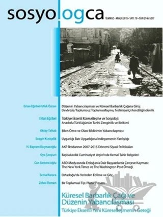 Sosyologca Dergisi Sayı: 10 – Doğu Kitabevi kitap kapağı